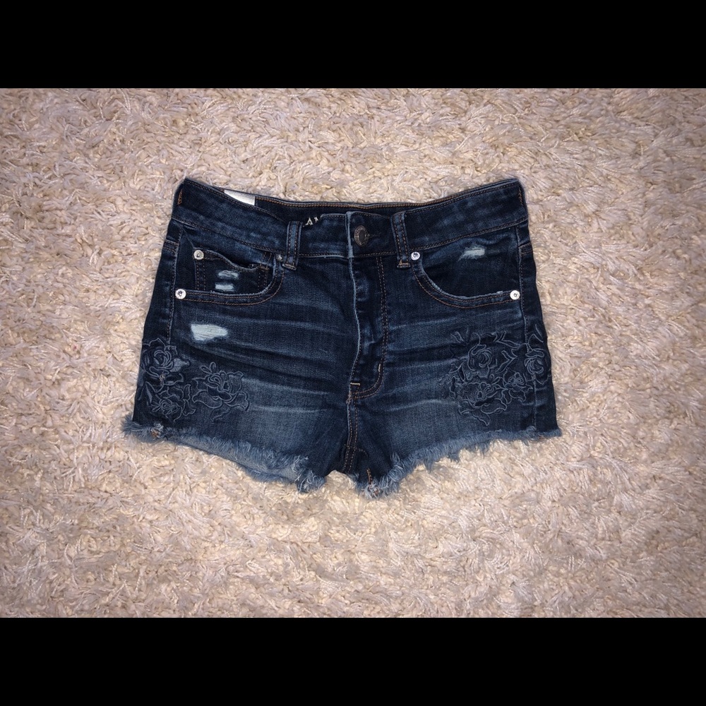 American Eagle Embroidered Shorts